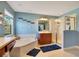 Relaxing bathroom with soaking tub and walk-in shower at 2053 Nobscot Pl, Apopka, FL 32703