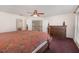 Main bedroom with a large bed and a walk-in closet at 15543 Pebble Ridge St, Winter Garden, FL 34787