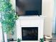 Living room with a modern electric fireplace at 10301 Us Highway 27 # 85, Clermont, FL 34711