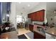 Modern kitchen with stainless steel appliances and ample cabinet space at 1545 Blue Sky Blvd, Haines City, FL 33844