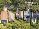 An aerial view showcasing a neighborhood's layout and homes at 226 W Tarrington Dr, Deland, FL 32724