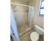 Clean bathroom with shower/tub combo and toilet at 404 Fort Smith Blvd, Deltona, FL 32738