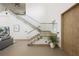 Contemporary floating staircase with glass accents at 830 Oakdale St, Windermere, FL 34786