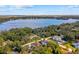 Aerial view of lakefront homes and properties at 830 Oakdale St, Windermere, FL 34786