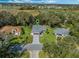 Bird's eye view of a house nestled in a residential neighborhood at 26721 Racquet Cir, Leesburg, FL 34748