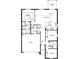 Floor plan showcasing 3 bedrooms, 2 bathrooms, kitchen, great room, and garage at 3427 Narrows Dr, Lakeland, FL 33810