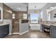 Spa-like bathroom with soaking tub, walk-in shower, and dual vanities at 6320 S Sylvan Lake Dr, Sanford, FL 32771