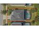 Aerial view of house, pool, and surrounding area at 4511 Monado Dr, Kissimmee, FL 34746