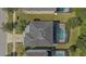 Aerial view of single-Gathering home with pool and neighborhood context at 4511 Monado Dr, Kissimmee, FL 34746