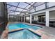 Relax in this screened-in pool and spa at 4537 Target Blvd, Kissimmee, FL 34746