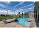 Private pool and spa with screened enclosure at 8896 Cabot Cliffs Dr, Davenport, FL 33896