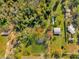 Aerial view showing the home's location in a wooded area at 18746 Seaford Ave, Orlando, FL 32820