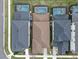 Aerial view of houses with private pools and screened enclosures at 1861 Sawyer Palm Pl, Kissimmee, FL 34747