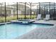 Private pool and spa with lounge chairs at 4535 Narrative Ln, Kissimmee, FL 34746