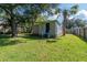 View of a detached shed in a large backyard at 1506 W 16Th St, Sanford, FL 32771