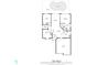 Floor plan showing 1268 sq ft home with pool at 5418 S Bracken Ct, Winter Park, FL 32792