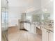 Elegant Primary bathroom with granite countertops, double sinks, and a large shower at 3623 Weatherfield Dr, Kissimmee, FL 34746