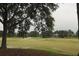Scenic view of a lush green golf course with mature trees at 4245 Arlington Ridge Blvd, Leesburg, FL 34748