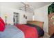 Bedroom with a sleigh bed and private closet at 348 Sand Ridge Dr, Davenport, FL 33896