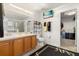 Bathroom with double vanity, a shower, and a walk-in closet at 348 Sand Ridge Dr, Davenport, FL 33896