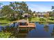 Private dock with gazebo, offering serene lake views at 646 Primrose Willow Way, Apopka, FL 32712