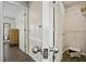 Walk-in closet with built-in shelving and safe at 3004 Bird Of Paradise Ln, Kissimmee, FL 34747