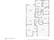3 bedroom, 2 bathroom house floor plan with a 2-car garage at 207 Goldenrod Ln, Kissimmee, FL 34759