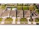 Aerial view of houses in a residential neighborhood at 5653 Oak Knoll Dr, St Cloud, FL 34771