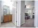 Bedroom with bunk beds and an ensuite bathroom at 8581 Bay Lilly Loop, Kissimmee, FL 34747