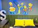 Simpsons-themed bedroom with yellow bedding at 2104 Fleming Mist Pl, Kissimmee, FL 34747