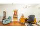 Bright home office with hardwood floors and built-in desk at 796 Humphrey Cir, Deltona, FL 32738