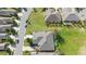Aerial view of single Gathering home and neighborhood at 22011 Belgian Ct, Mount Dora, FL 32757