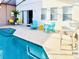 Inviting pool area with patio furniture and access to the house at 4562 Baleno Ln, Kissimmee, FL 34746