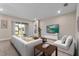 Relaxing living room featuring comfortable furniture and sliding glass doors to patio at 1352 Silo Dr, St Cloud, FL 34771