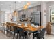 Bright dining area with a wood table and seating for six at 4715 Terra Esmeralda Dr, Kissimmee, FL 34746