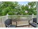 Private balcony overlooking a lush green backyard at 1029 Park Ridge Cir, Kissimmee, FL 34746