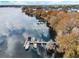 Aerial view of community boat docks at 172 Lago Vista Blvd, Casselberry, FL 32707