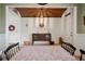 Bright dining area with wooden table and a rustic hutch at 1511 Orange Valley Rdg, Ocoee, FL 34761