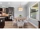 Bright kitchen breakfast nook with window seating at 772 Stephens Pass Cv, Lake Mary, FL 32746