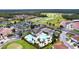 Aerial view of community with pools, tennis courts, and golf course at 128 Hampton Loop, Davenport, FL 33837