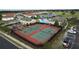 Community tennis and pickleball courts near pool at 128 Hampton Loop, Davenport, FL 33837