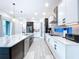 Modern kitchen with stainless steel appliances and white cabinetry at 128 Hampton Loop, Davenport, FL 33837