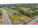 House and surrounding neighborhood from a bird's eye view at 2690 Providence Blvd, Deltona, FL 32725