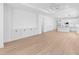 Bright living room with hardwood floors and built-in cabinets at 4190 Rossmore Dr, Orlando, FL 32810