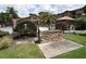 Community grilling station with stonework and stainless steel grill at 914 Charo Pkwy # 114, Davenport, FL 33897