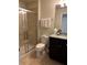 Bathroom with shower and single vanity at 9033 Rhodes St, Kissimmee, FL 34747