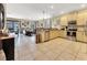 Modern kitchen with stainless steel appliances and ample counter space at 1465 Belle Terre Rd, Davenport, FL 33896