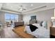 Spacious main bedroom with sitting area and lake view at 6019 Linneal Beach Dr, Apopka, FL 32703