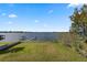 Large backyard with lake access and a private dock at 6019 Linneal Beach Dr, Apopka, FL 32703