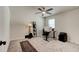 Home office with ample workspace, window, and ceiling fan at 4009 Winding Meadows St, Apopka, FL 32712